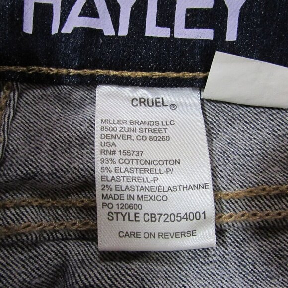 Cruel Denim Women's Hayley Moderate Rise Trouser Jeans Dark Wash CB72054001IND - Picture 4 of 4